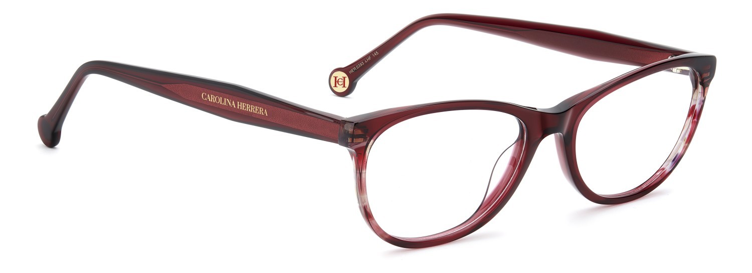 Occhiali da vista Carolina Herrera Her 0393 111795 LHF colore burgundy 2 forma ovale 
