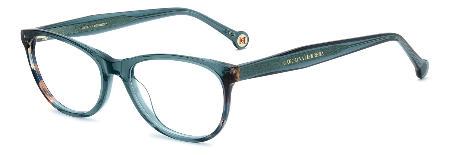 Occhiali da vista Carolina Herrera Her 0393 111795 ZI9 colore teal forma ovale 