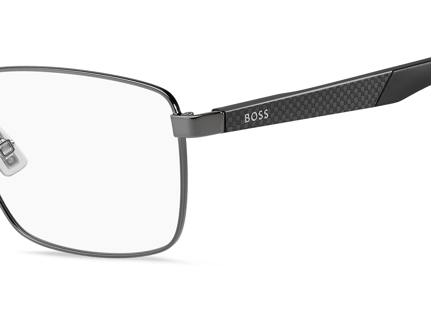 Eyeglasses Hugo Boss 1916 111796 KJ1 color dark ruthenium shape rectangle 