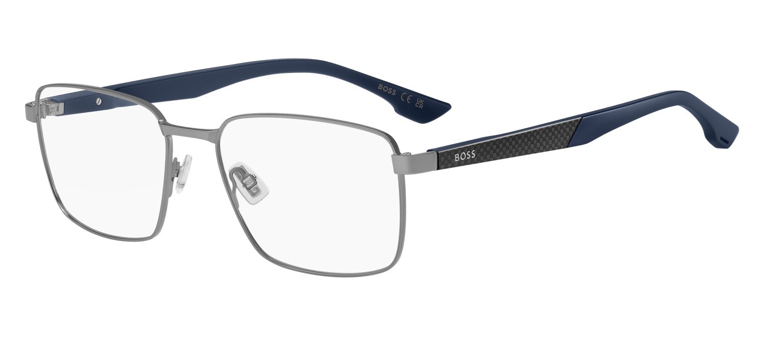 Eyeglasses Hugo Boss 1916 111796 R81 color matte ruthenium shape rectangle 