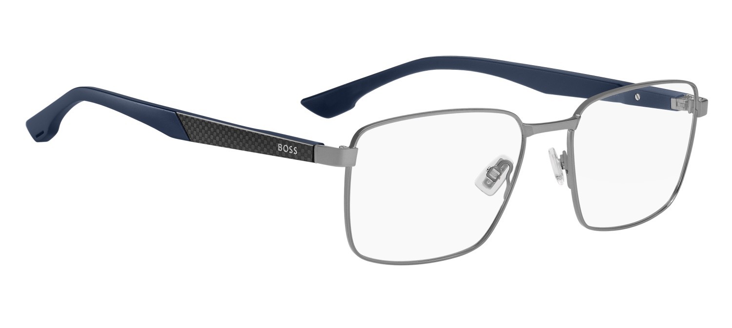 Eyeglasses Hugo Boss 1916 111796 R81 color matte ruthenium shape rectangle 