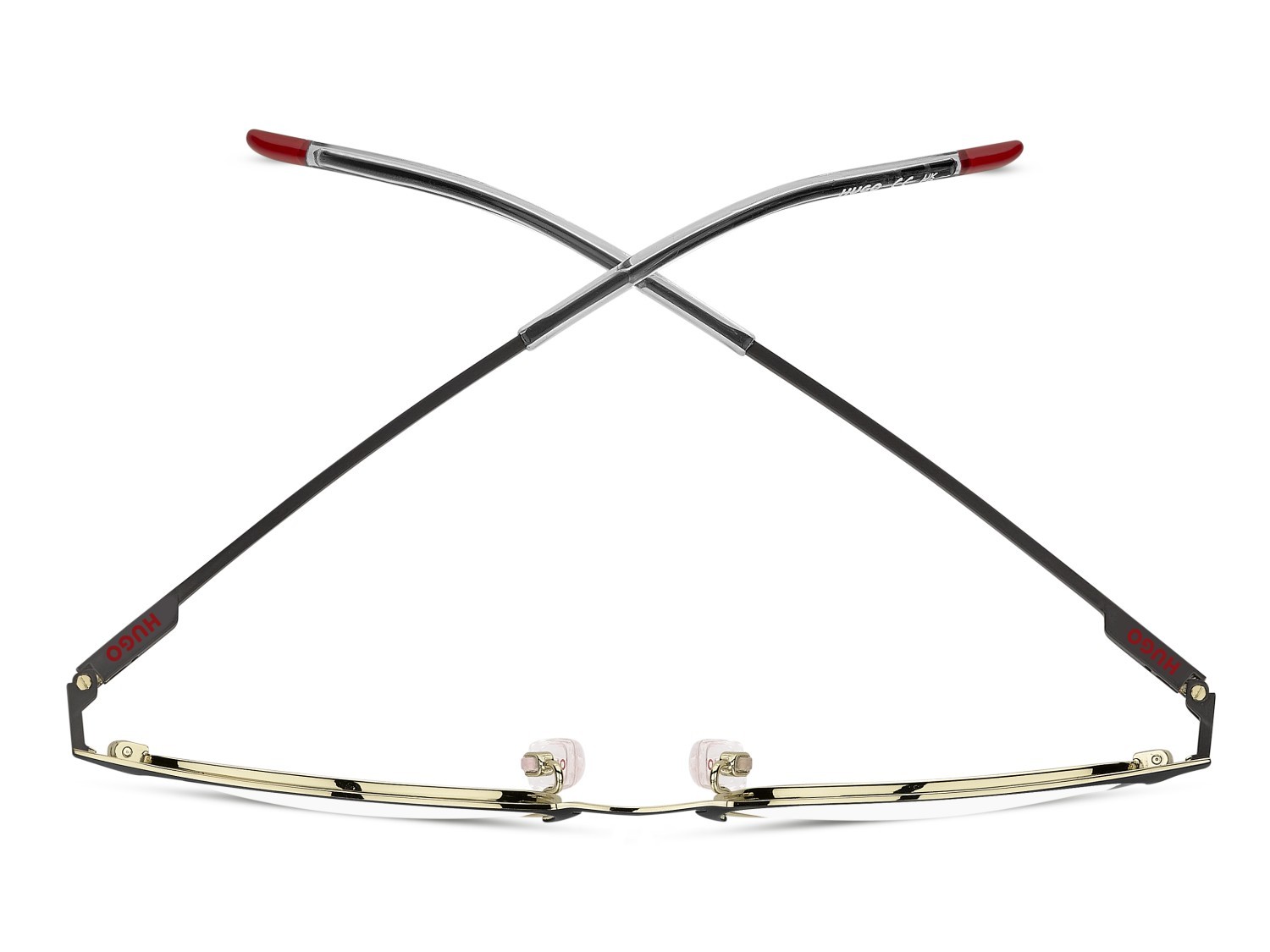 Eyeglasses Hugo Hg 1408 111804 2M2 color black gold shape pantos 