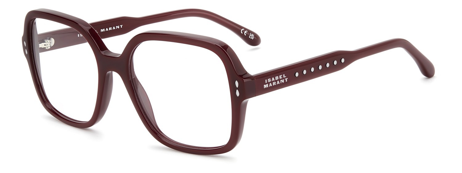 Eyeglasses Isabel Marant Im 0257 111806 LHF color burgundy 2 shape square 