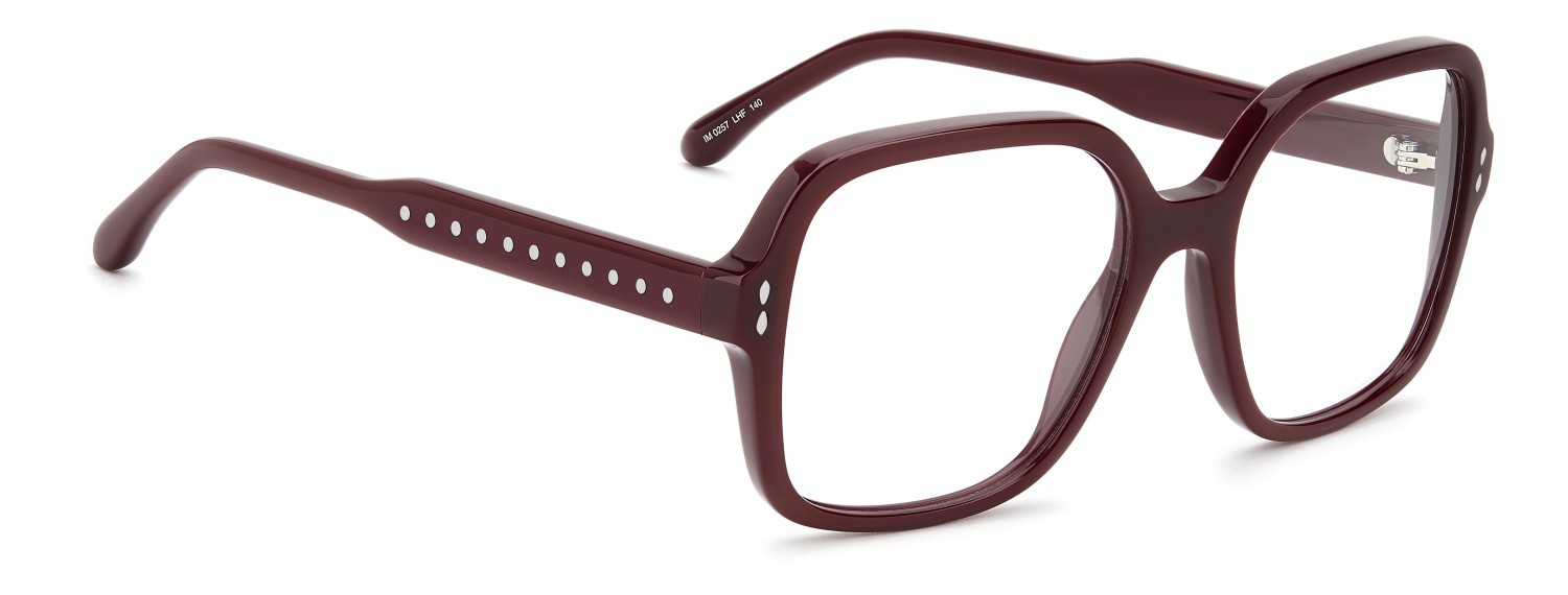 Eyeglasses Isabel Marant Im 0257 111806 LHF color burgundy 2 shape square 