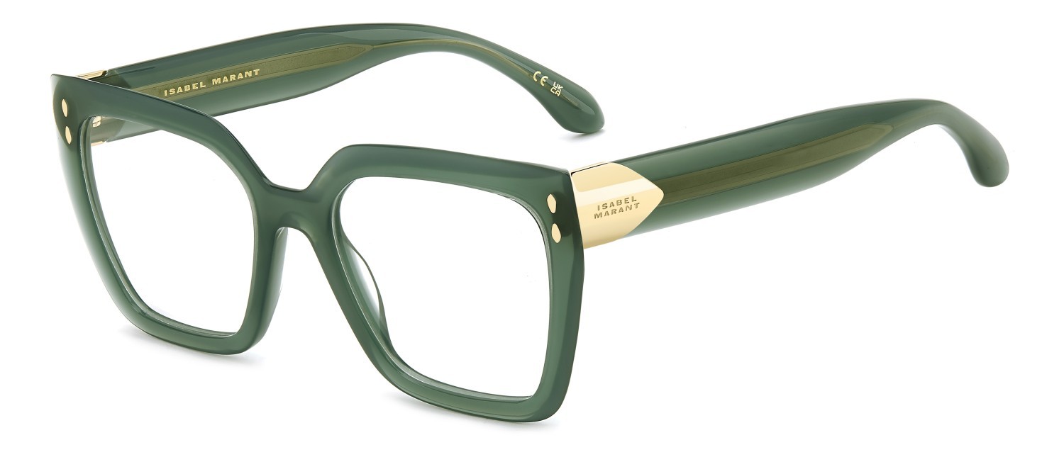 Eyeglasses Isabel Marant Im 0249 111807 1ED color green shape cat eye 