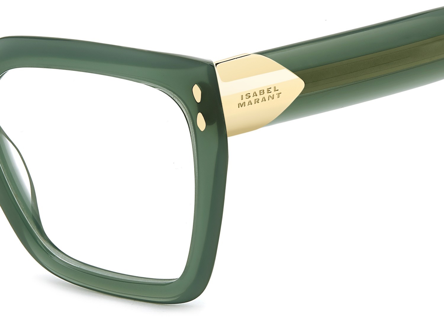 Eyeglasses Isabel Marant Im 0249 111807 1ED color green shape cat eye 