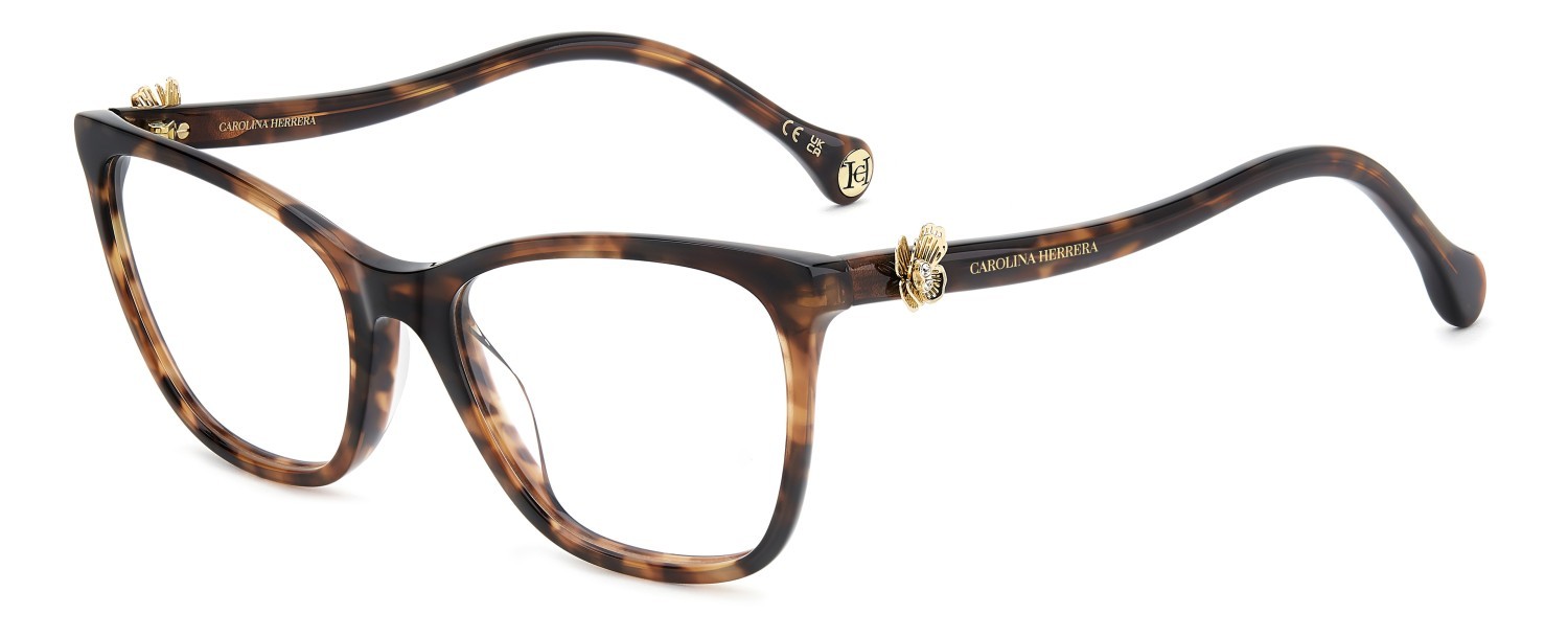 Occhiali da vista Carolina Herrera Her 0395/G 111809 086 colore havana forma cat eye 