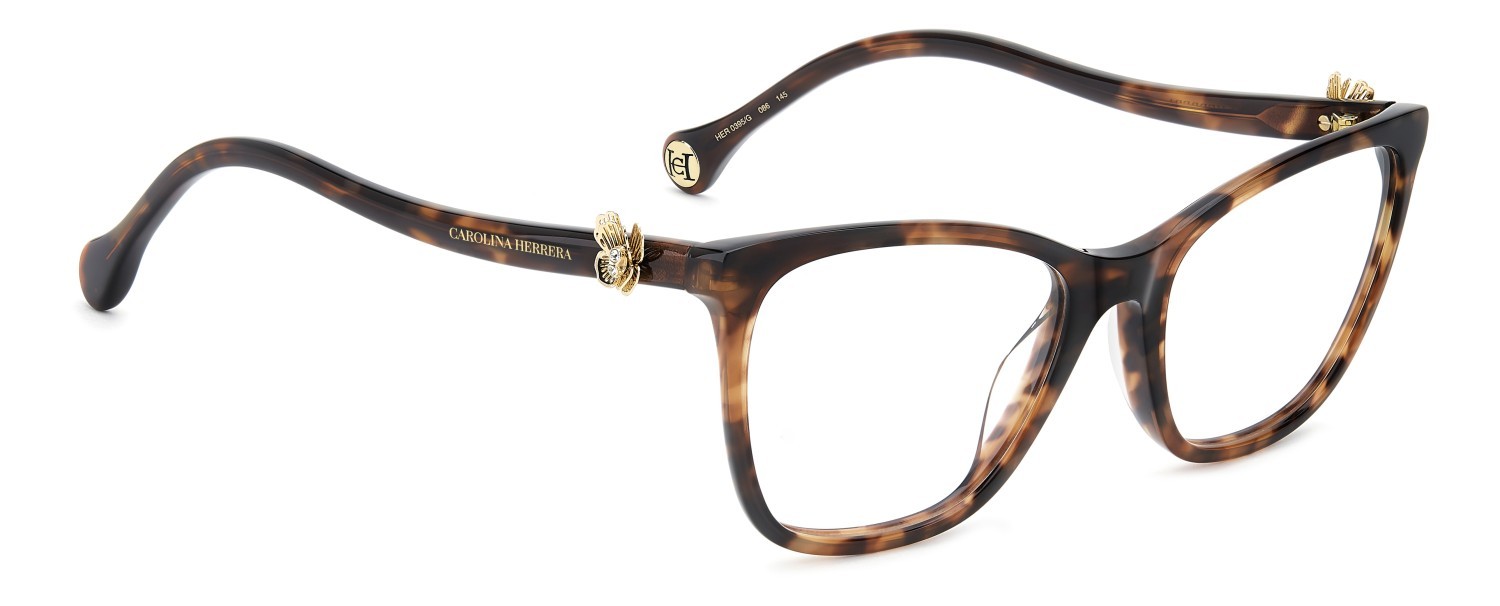 Occhiali da vista Carolina Herrera Her 0395/G 111809 086 colore havana forma cat eye 