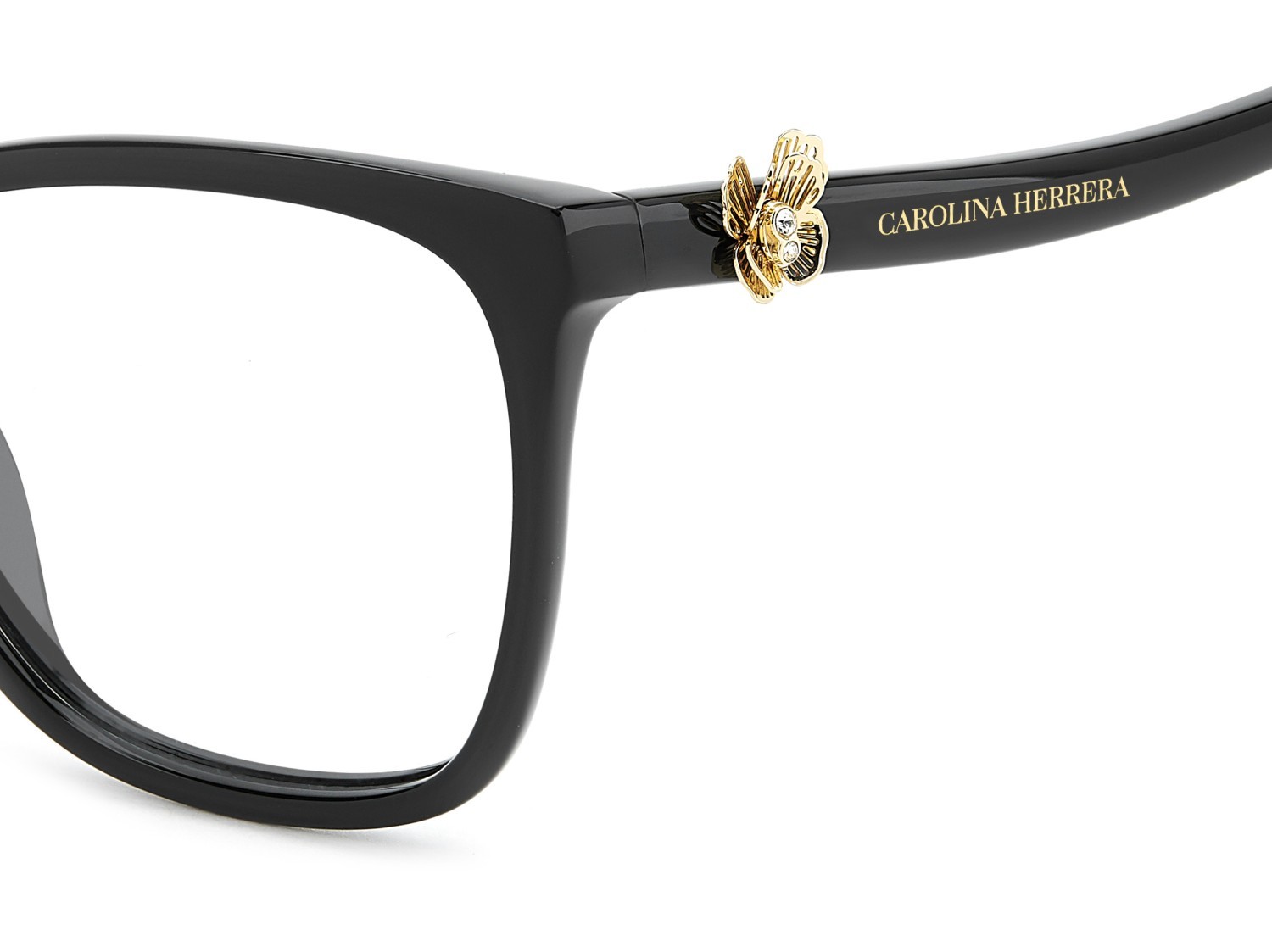 Occhiali da vista Carolina Herrera Her 0395/G 111809 807 colore black forma cat eye 