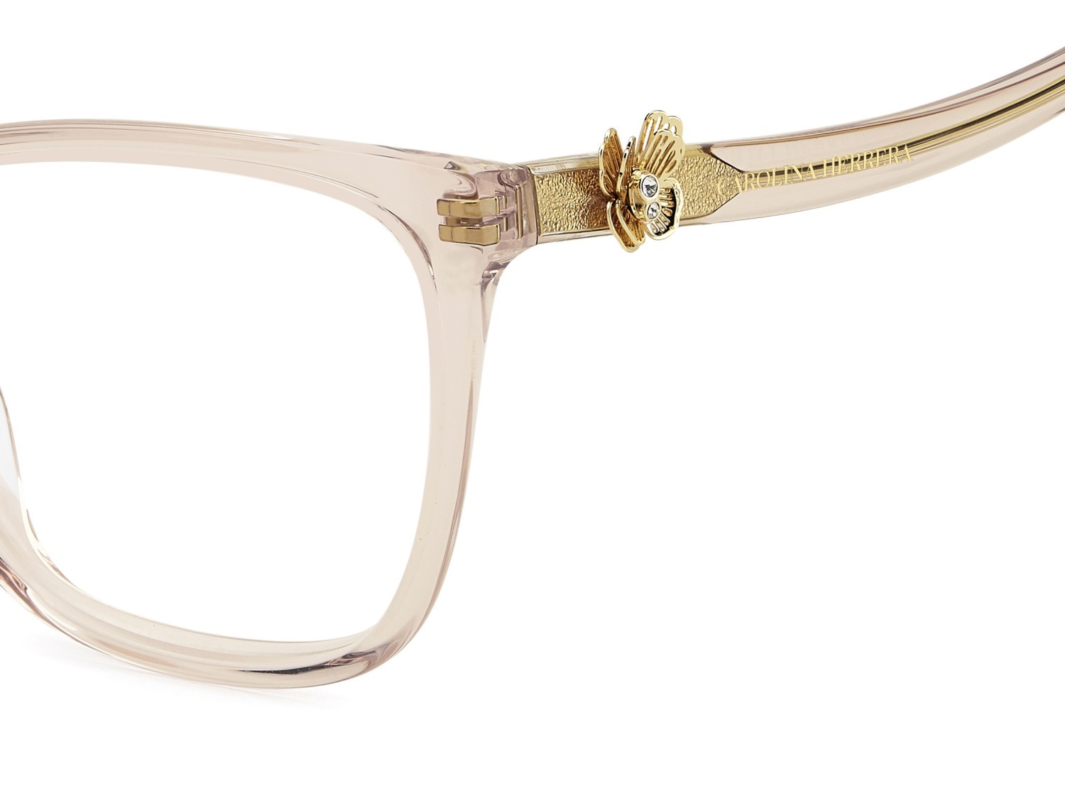 Eyeglasses Carolina Herrera Her 0395/G 111809 FWM color nude shape cat eye 