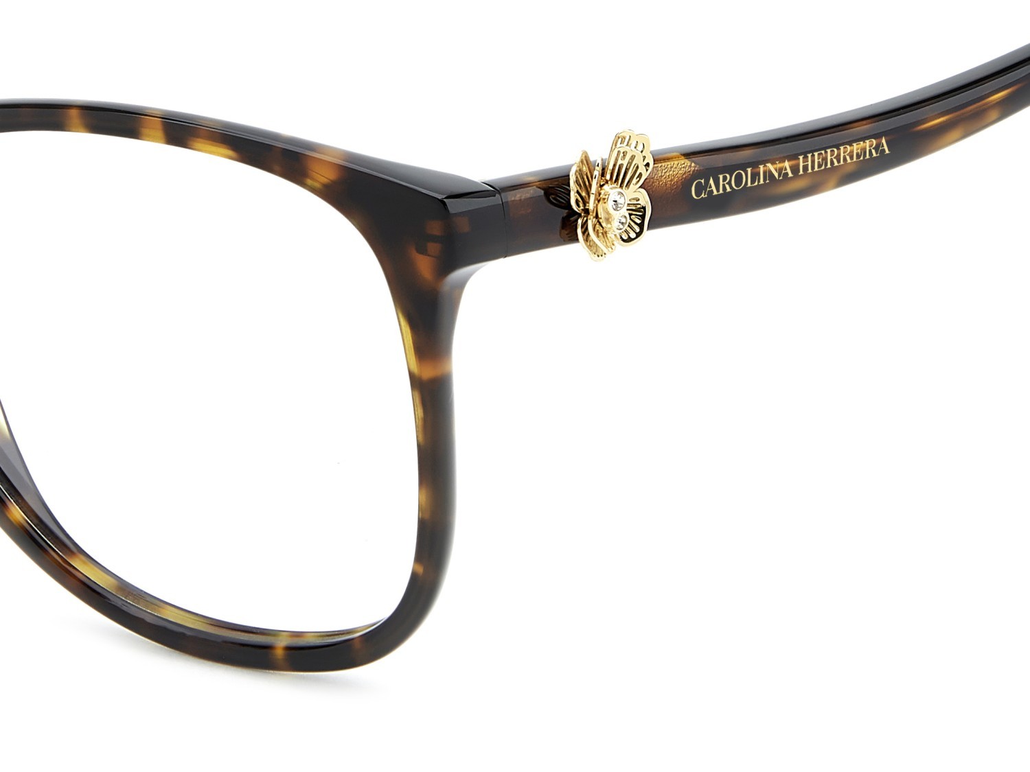 Eyeglasses Carolina Herrera Her 0396 111810 086 color havana shape square 