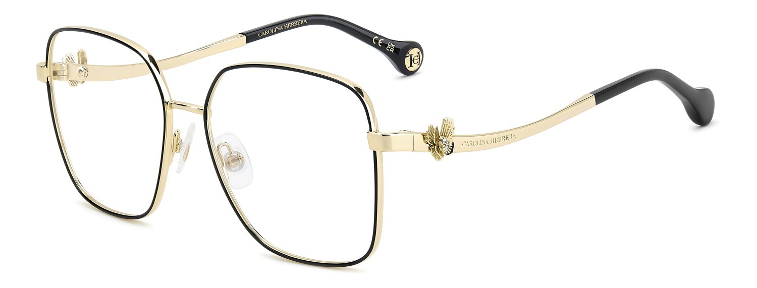 Occhiali da vista Carolina Herrera Her 0397 111811 RHL colore gold black 2 forma quadrato 
