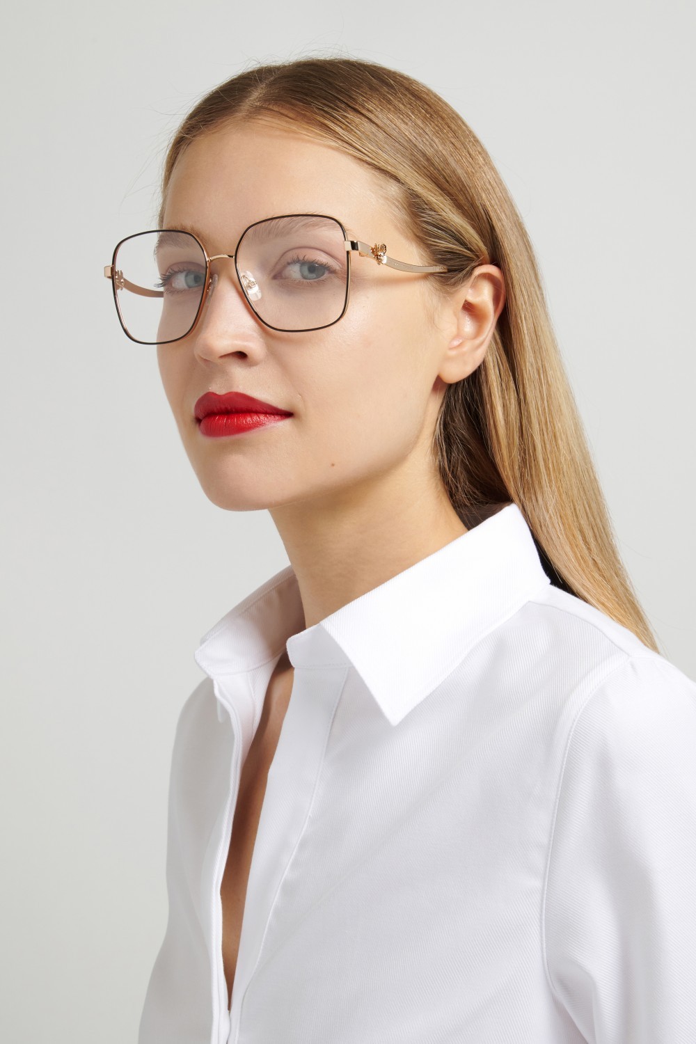 Occhiali da vista Carolina Herrera Her 0397 111811 RHL colore gold black 2 forma quadrato 