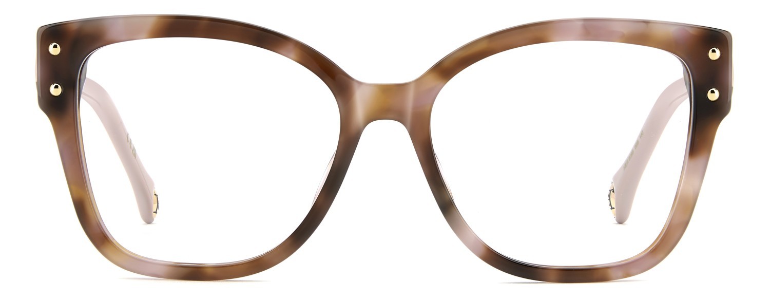 Brillen Carolina Herrera Her 0368 111814 0B0 farbe brown pink havana form quadratisch 