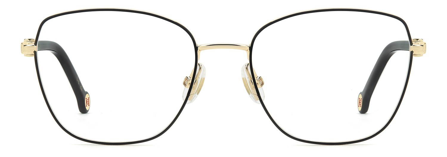 Eyeglasses Carolina Herrera Her 0383 111815 RHL color gold black 2 shape square 