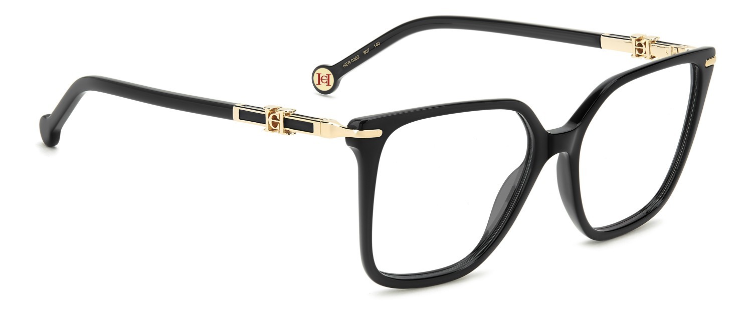 Occhiali da vista Carolina Herrera Her 0382 111816 807 colore black forma quadrato 