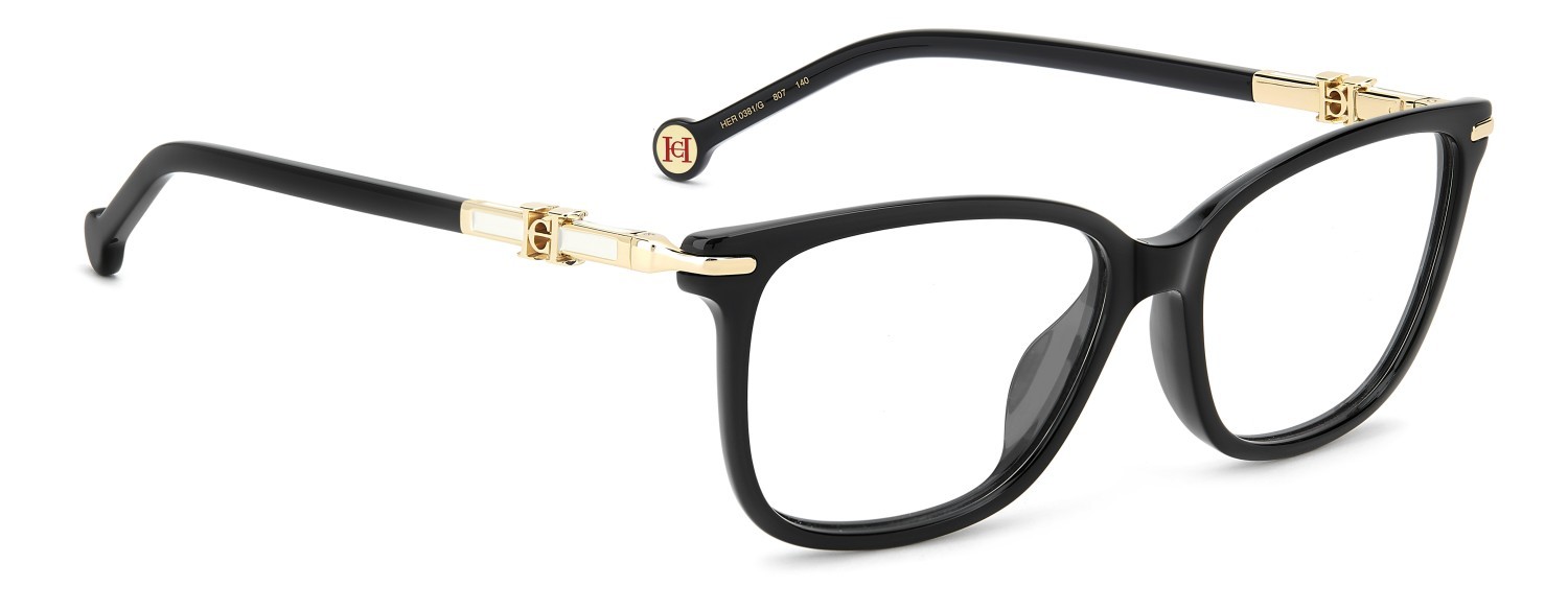 Occhiali da vista Carolina Herrera Her 0381/G 111817 807 colore black forma rettangolare 