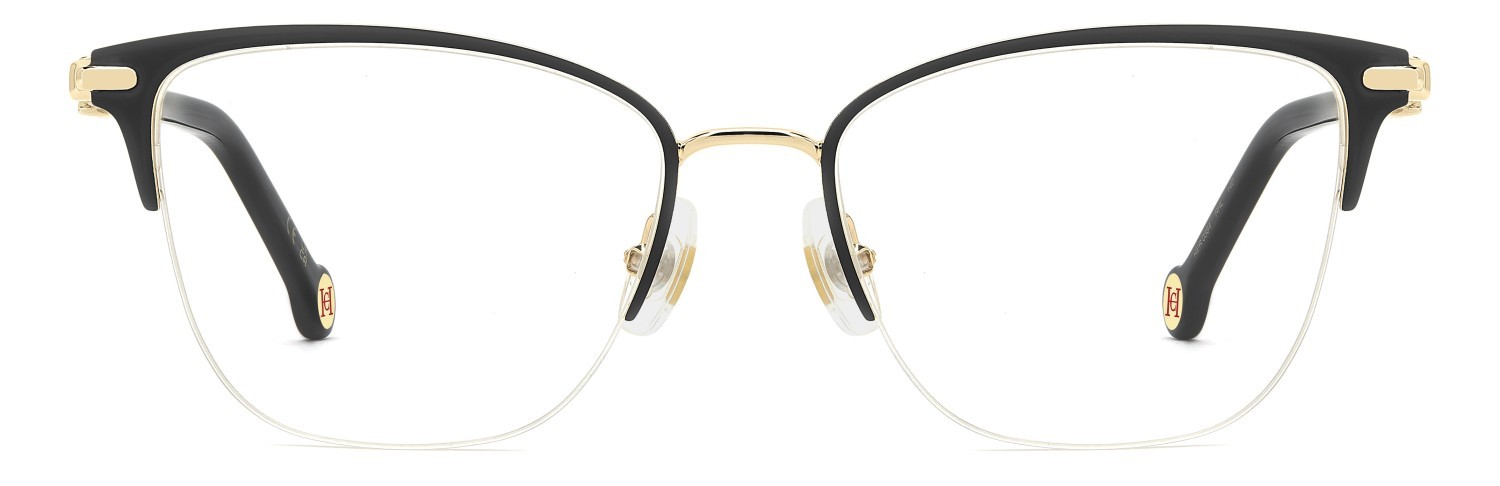 Eyeglasses Carolina Herrera Her 0384 111818 RHL color gold black 2 shape cat eye 