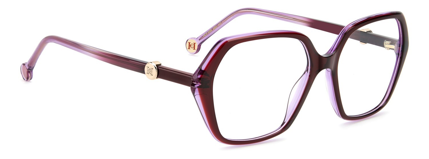 Occhiali da vista Carolina Herrera Her 0388 111838 QB5 colore burgundy violet forma quadrato 