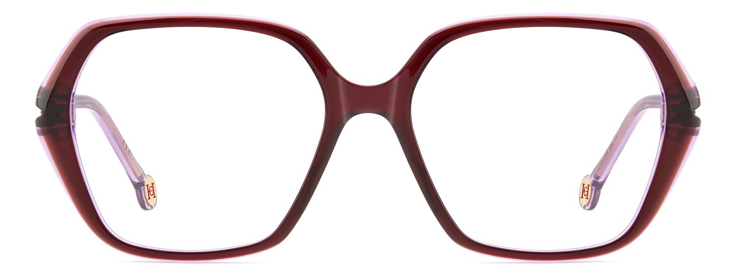 Occhiali da vista Carolina Herrera Her 0388 111838 QB5 colore burgundy violet forma quadrato 