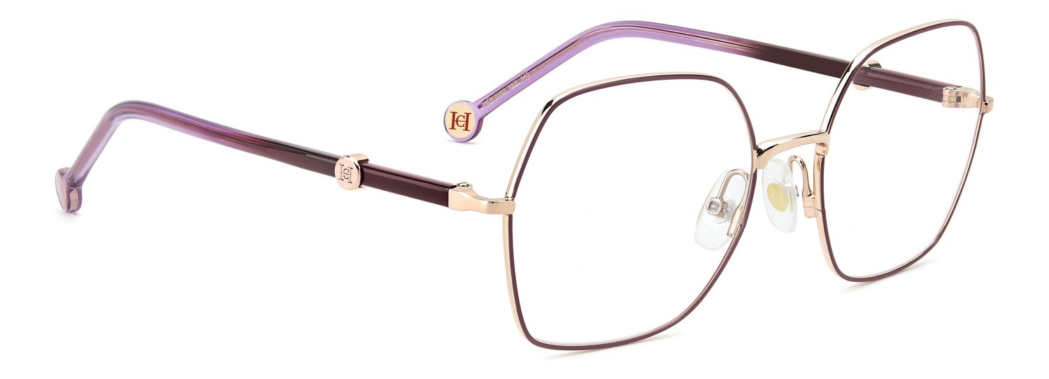 Brillen Carolina Herrera Her 0389 111840 YK9 farbe burgundy copper gold form quadratisch 