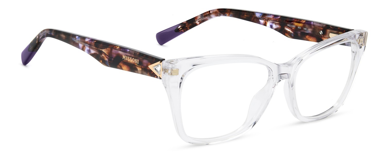 Occhiali da vista Missoni Mis 0280 111846 900 colore crystal forma cat eye 