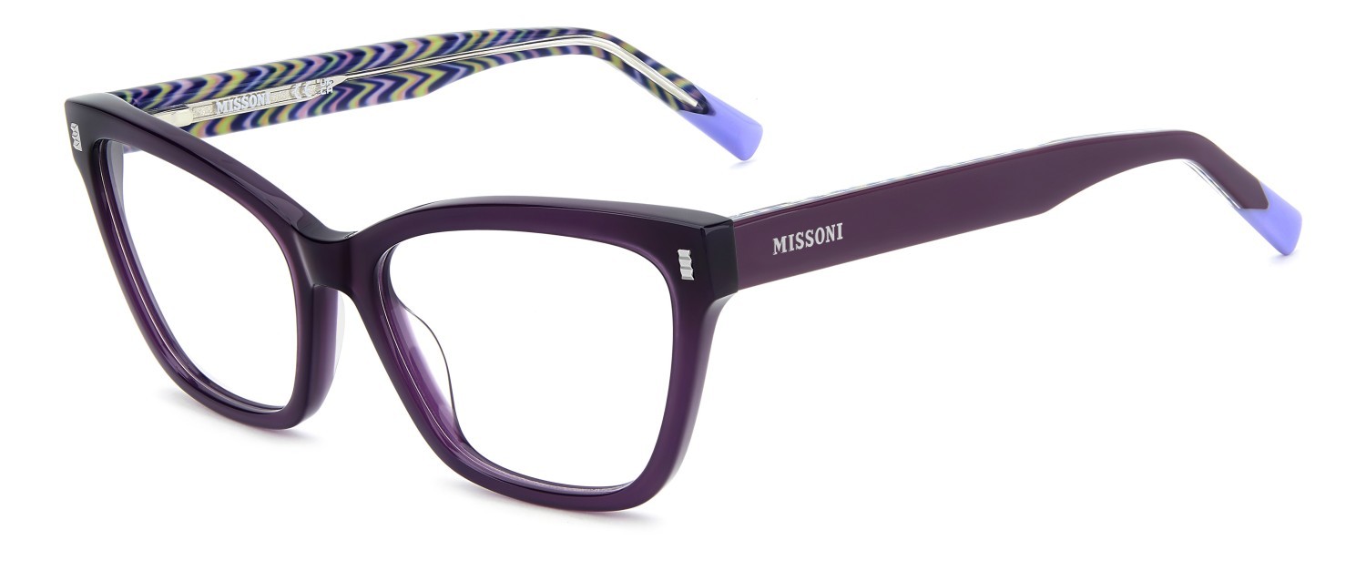 Occhiali da vista Missoni Mis 0282 111847 0T7 colore plum forma cat eye 
