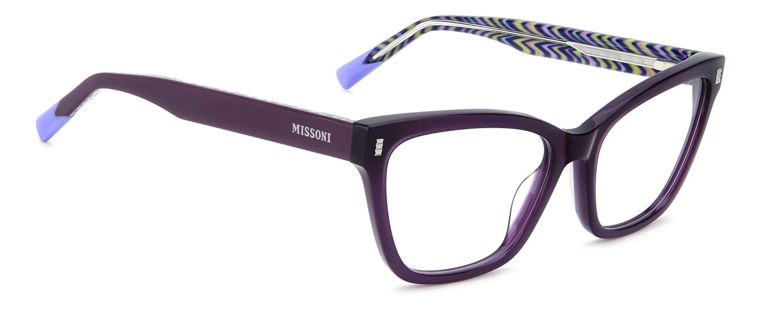 Occhiali da vista Missoni Mis 0282 111847 0T7 colore plum forma cat eye 