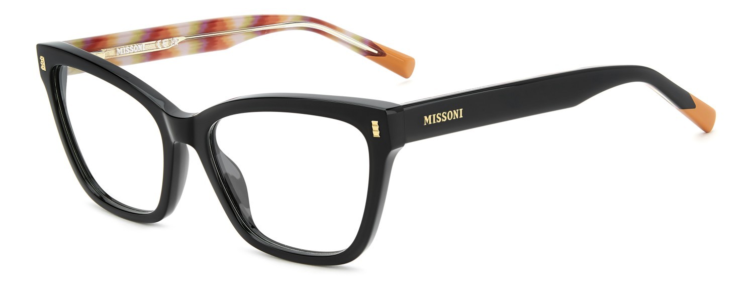 Eyeglasses Missoni Mis 0282 111847 807 color black shape cat eye 