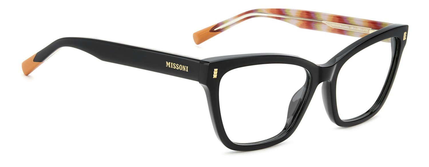 Eyeglasses Missoni Mis 0282 111847 807 color black shape cat eye 