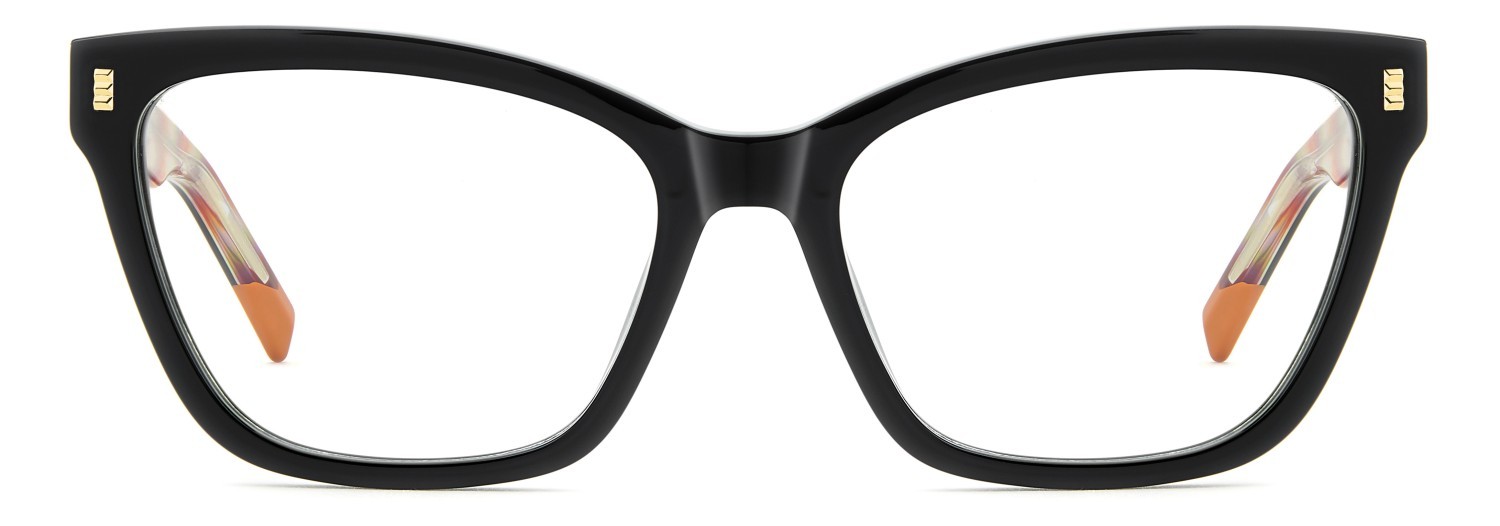 Eyeglasses Missoni Mis 0282 111847 807 color black shape cat eye 