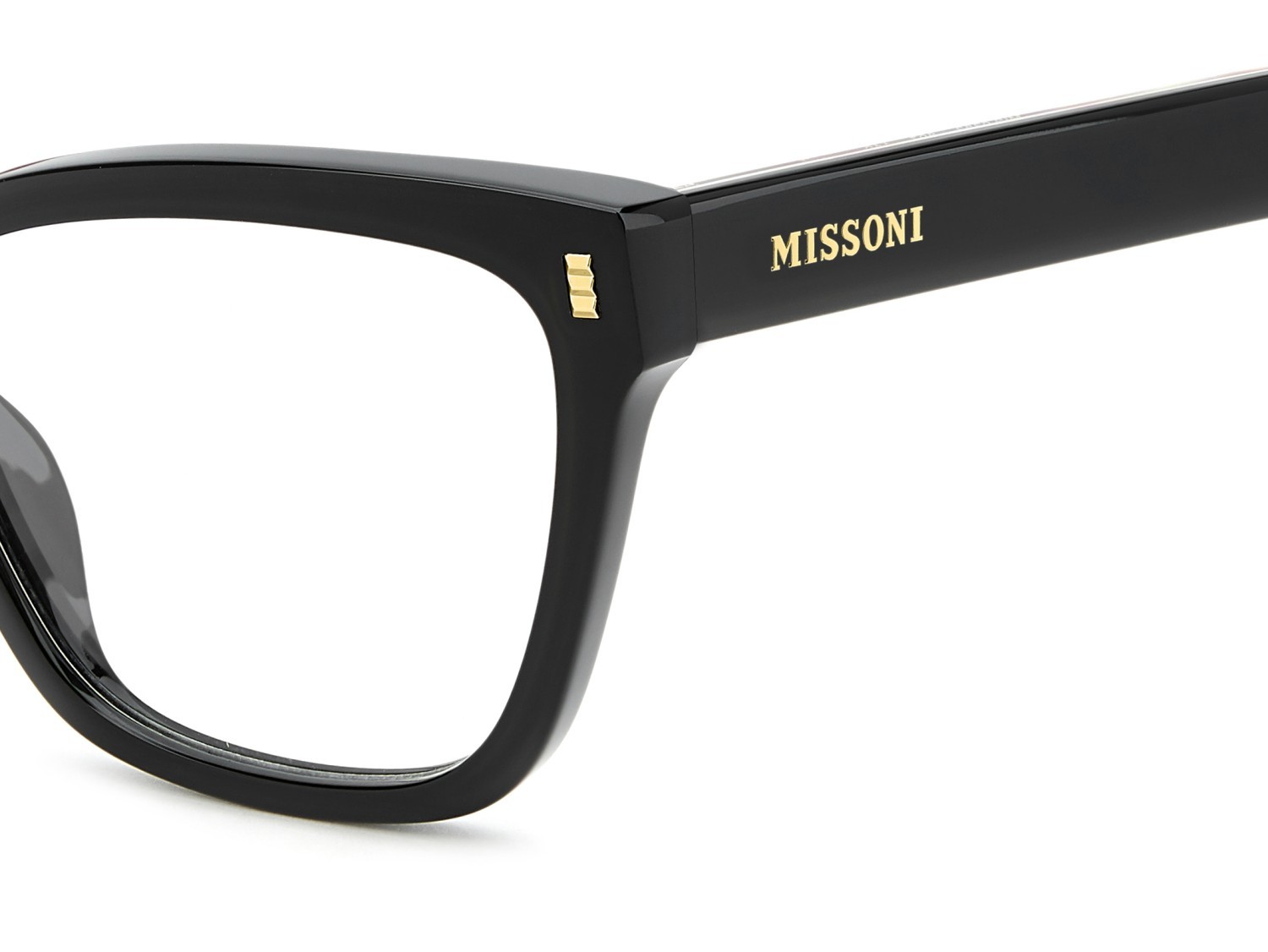 Eyeglasses Missoni Mis 0282 111847 807 color black shape cat eye 