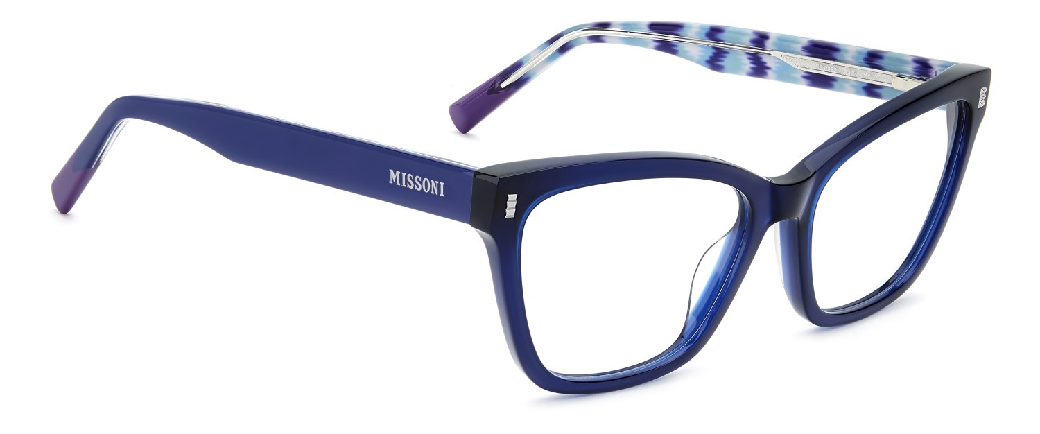 Occhiali da vista Missoni Mis 0282 111847 PJP colore blue forma cat eye 