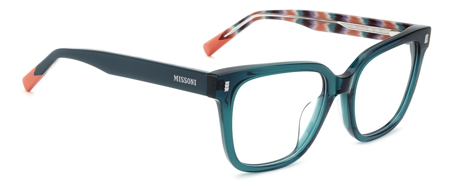 Occhiali da vista Missoni Mis 0283/G 111848 ZI9 colore teal forma quadrato 