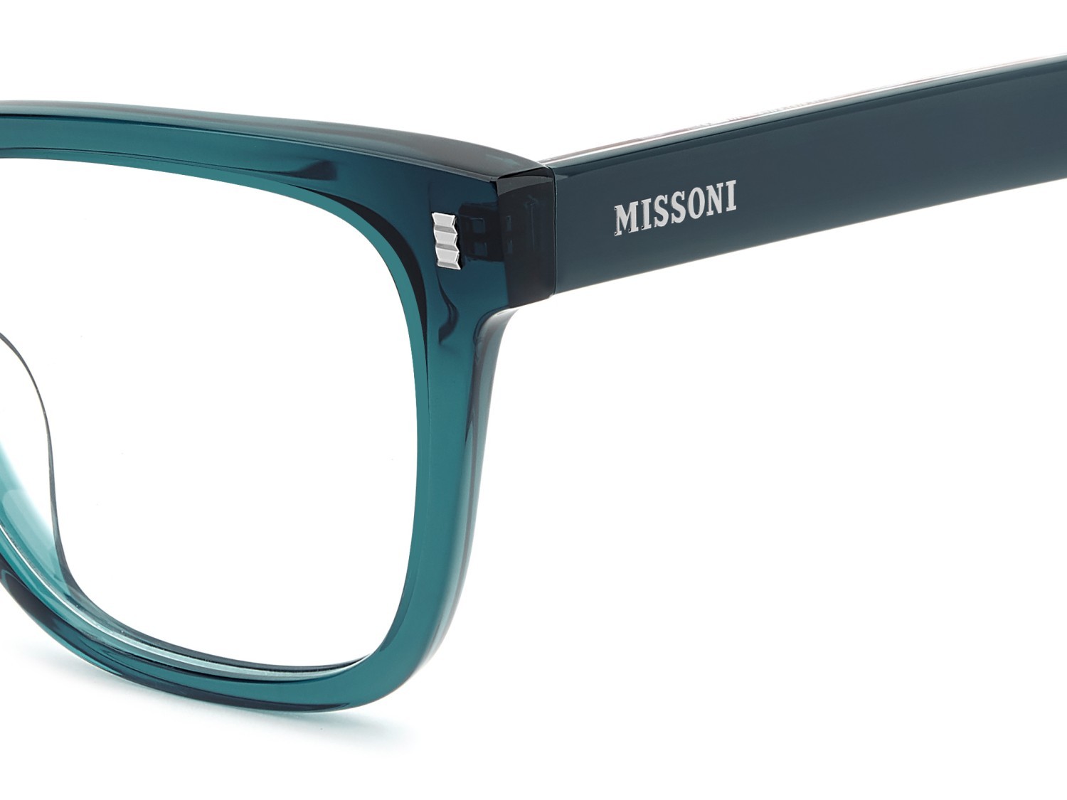 Occhiali da vista Missoni Mis 0283/G 111848 ZI9 colore teal forma quadrato 