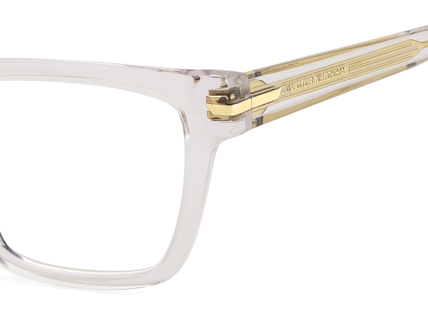 Eyeglasses Victoria Beckham Vb 1010 111856 2T3 color crystal beige shape square 