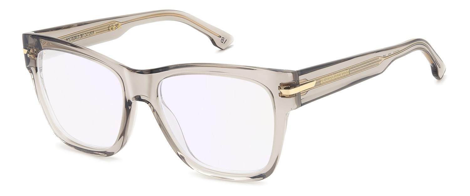 Eyeglasses Victoria Beckham Vb 7013 111857 10A color beige shape square lenses violet mirror