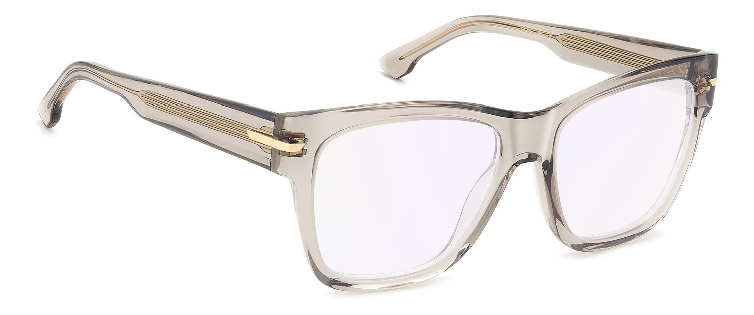 Eyeglasses Victoria Beckham Vb 7013 111857 10A color beige shape square lenses violet mirror