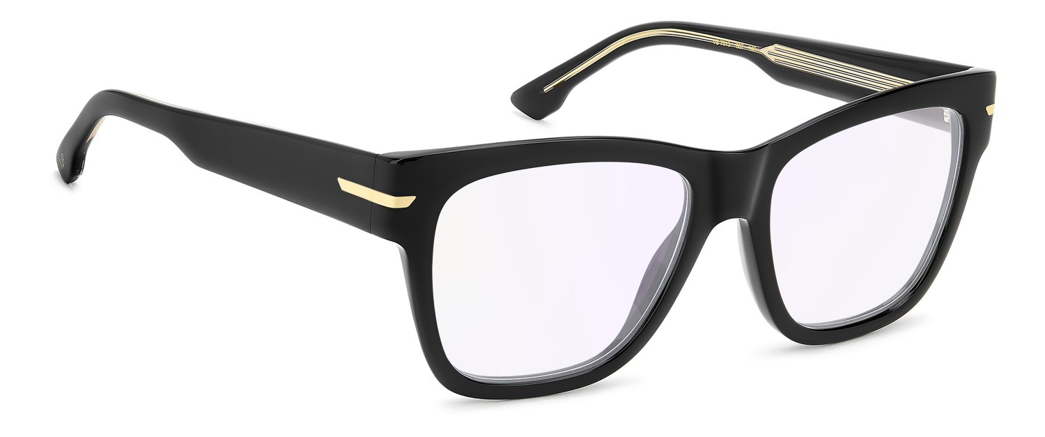 Eyeglasses Victoria Beckham Vb 7013 111857 807 color black shape square lenses violet mirror