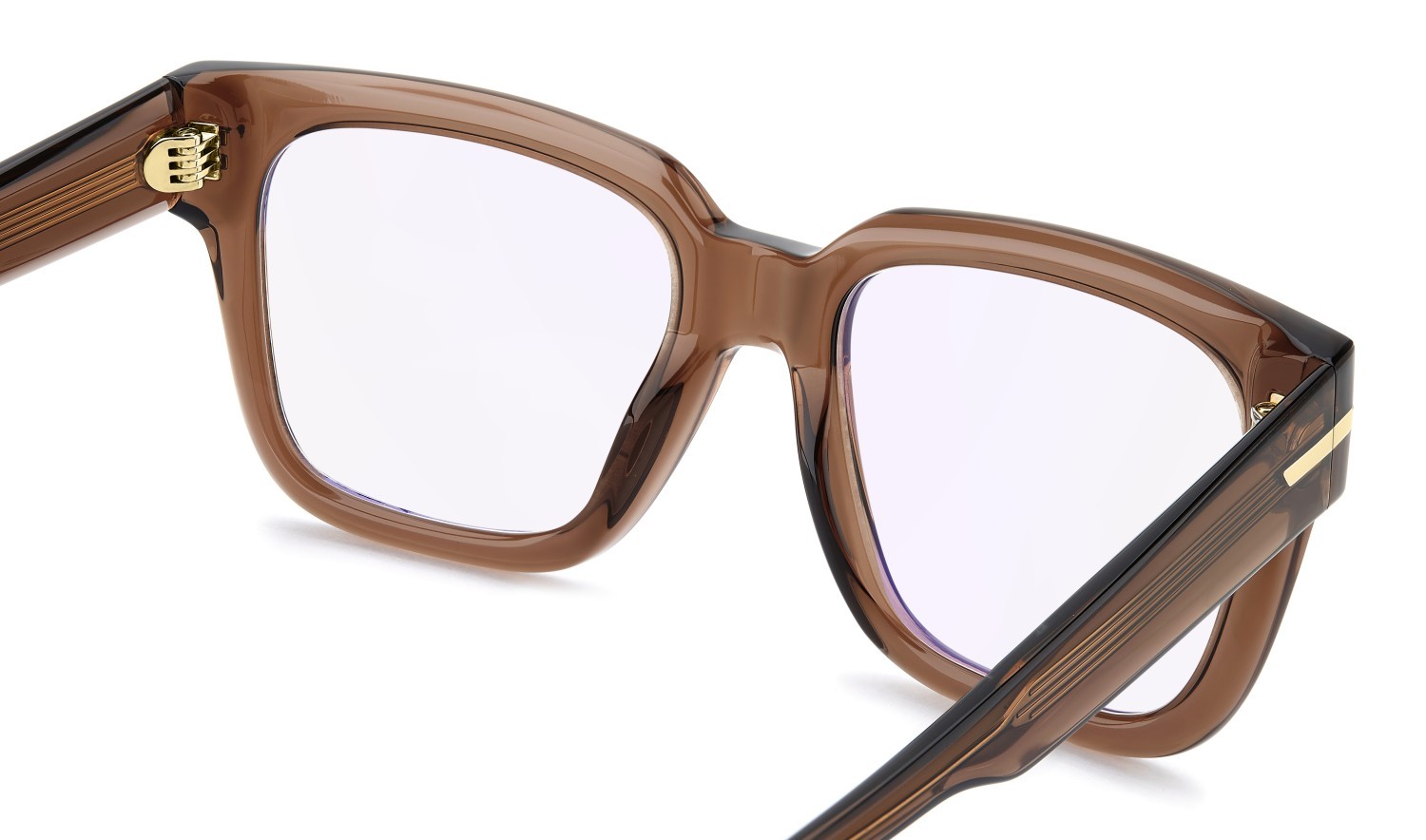 Eyeglasses Victoria Beckham Vb 7011 111858 09Q color brown shape square lenses violet mirror