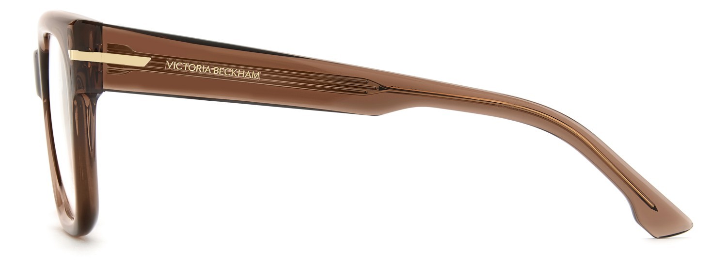 Eyeglasses Victoria Beckham Vb 7011 111858 09Q color brown shape square lenses violet mirror