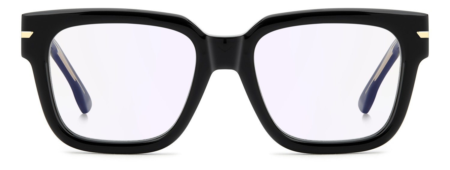 Eyeglasses Victoria Beckham Vb 7011 111858 807 color black shape square lenses violet mirror