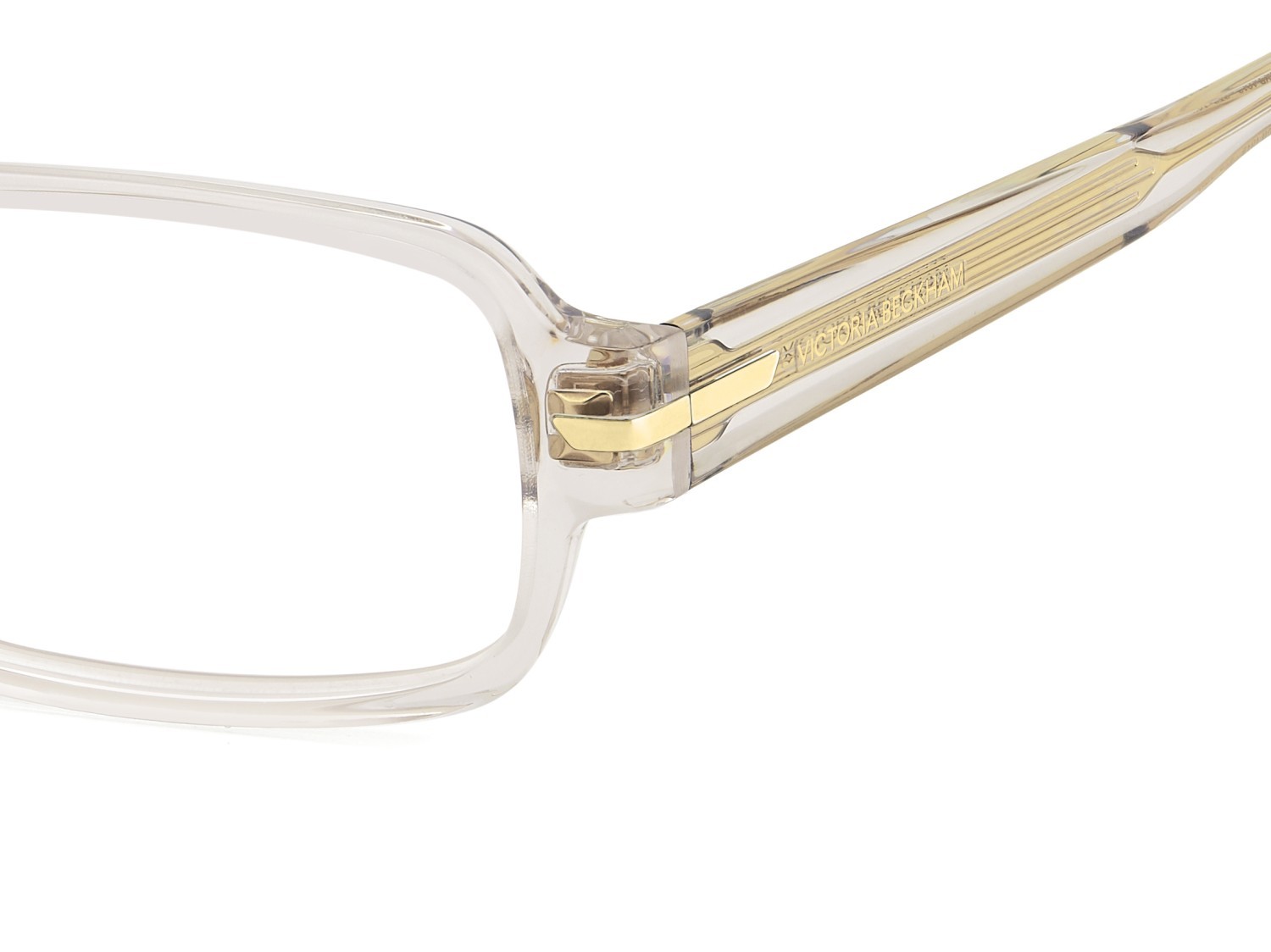 Eyeglasses Victoria Beckham Vb 1012 111861 2T3 color crystal beige shape rectangle 