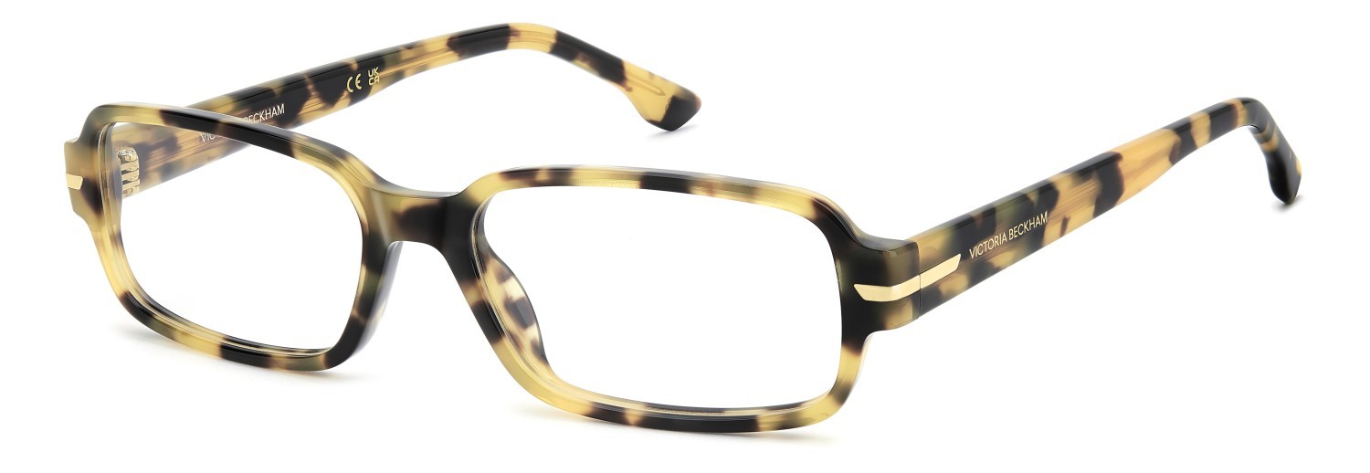 Eyeglasses Victoria Beckham Vb 1012 111861 EPZ color yellow havana shape rectangle 