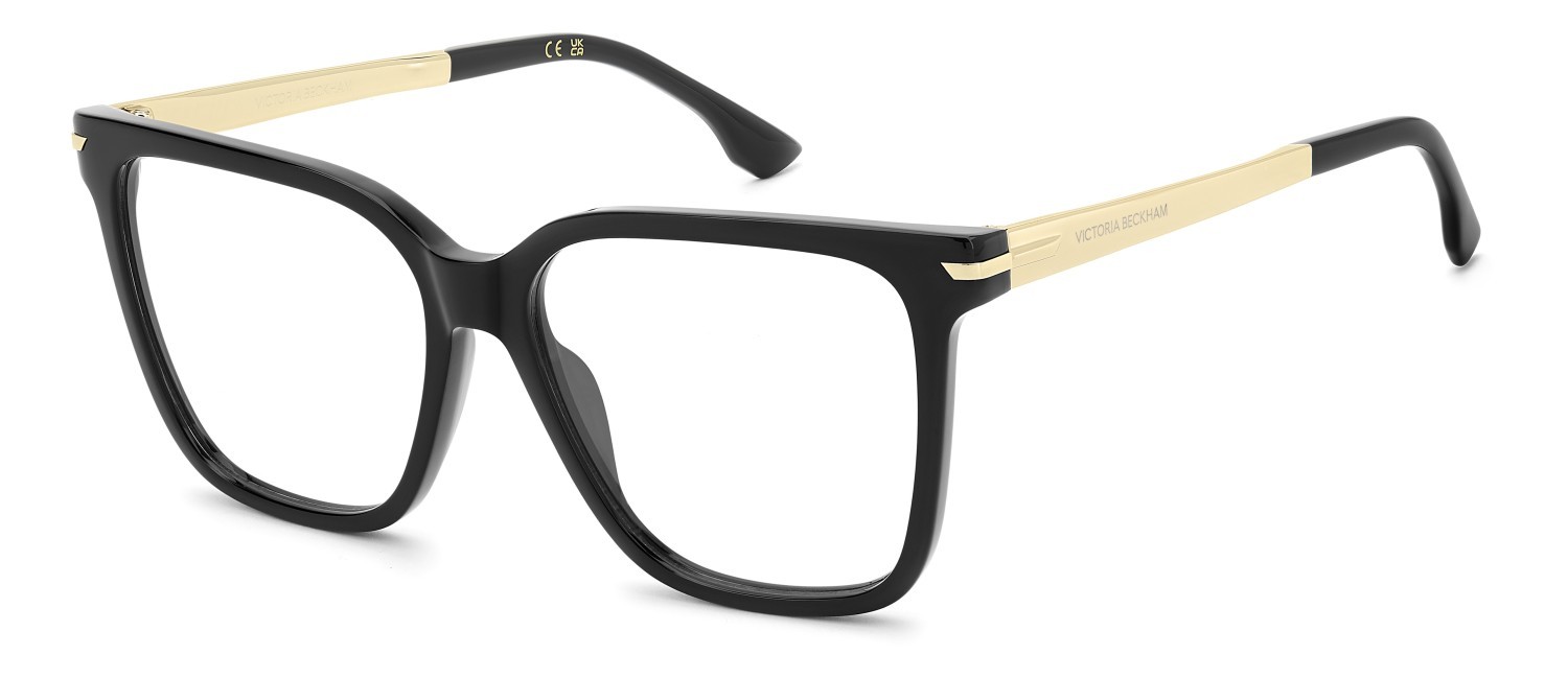 Eyeglasses Victoria Beckham Vb 1009 111863 2M2 color black gold shape square 