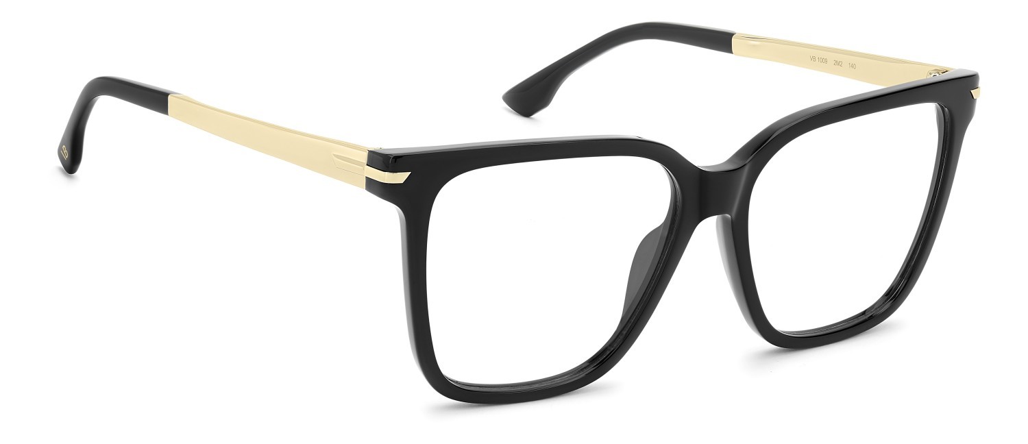 Eyeglasses Victoria Beckham Vb 1009 111863 2M2 color black gold shape square 