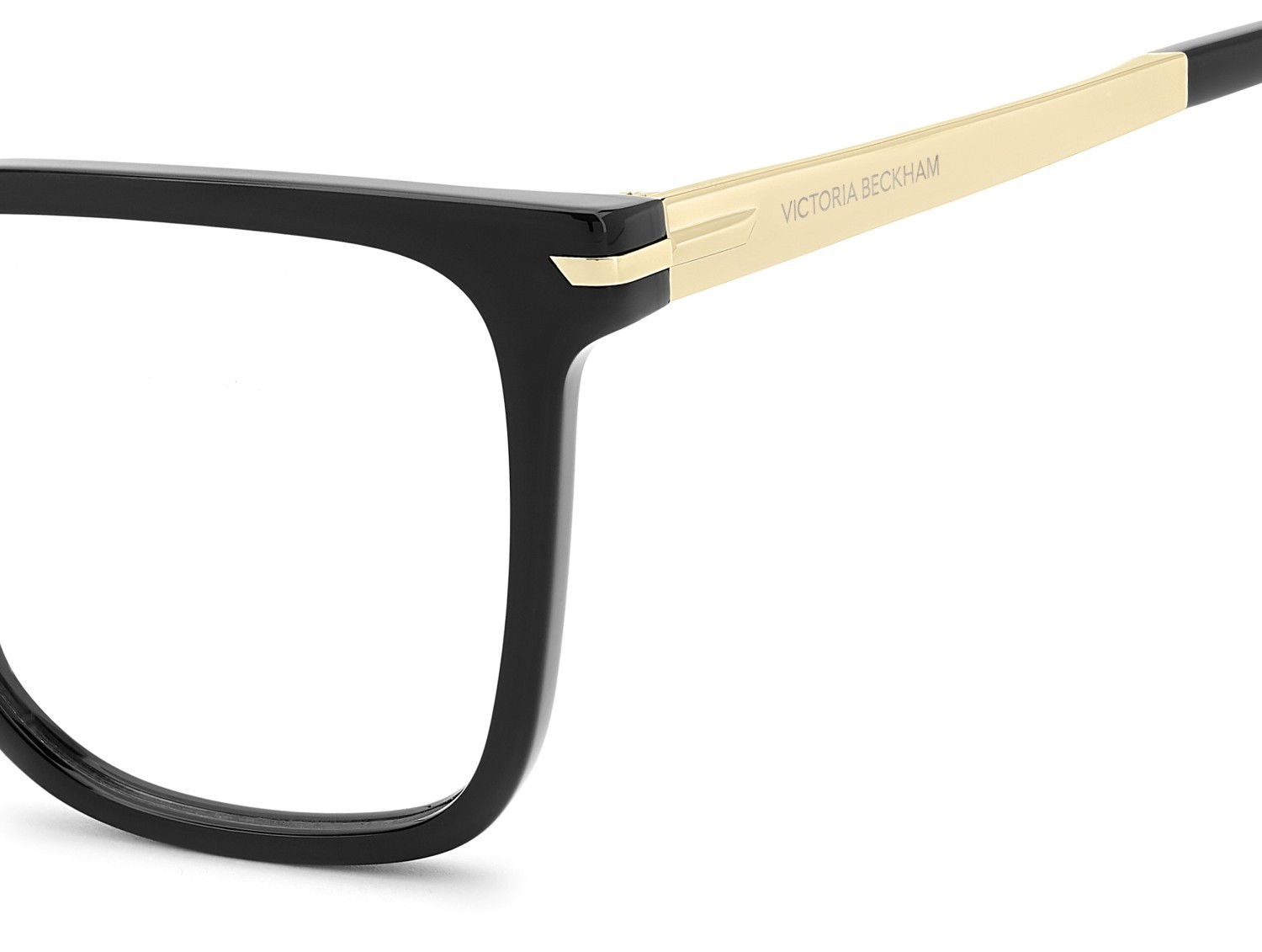 Eyeglasses Victoria Beckham Vb 1009 111863 2M2 color black gold shape square 