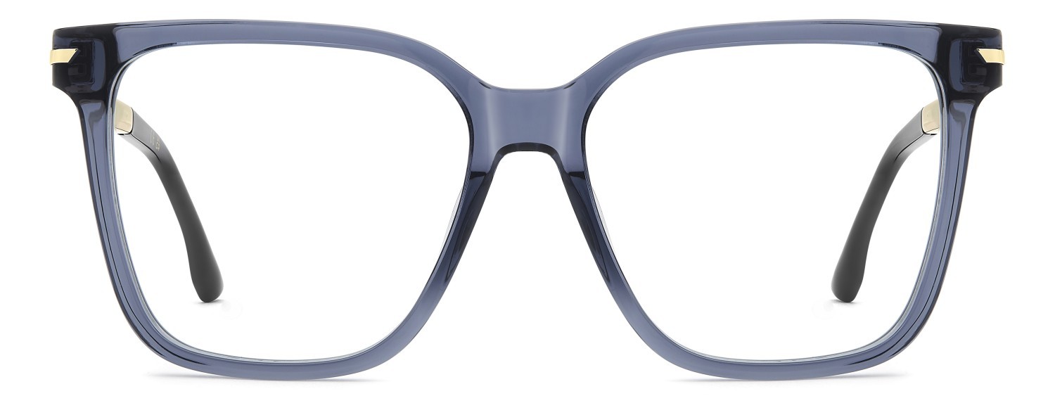 Eyeglasses Victoria Beckham Vb 1009 111863 YRQ color blue beige shape square 