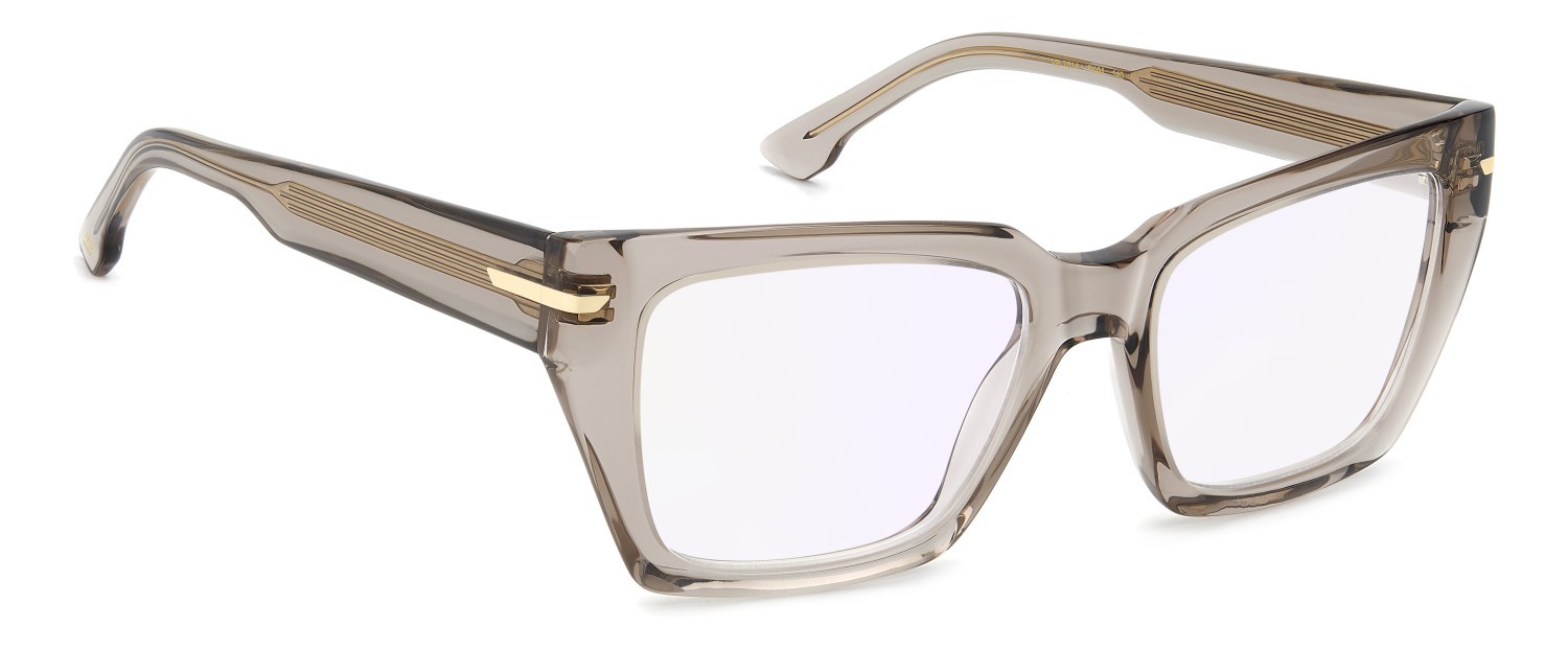 Occhiali da vista Victoria Beckham Vb 7014 111864 FWM colore nude forma farfalla lenti violet mirror