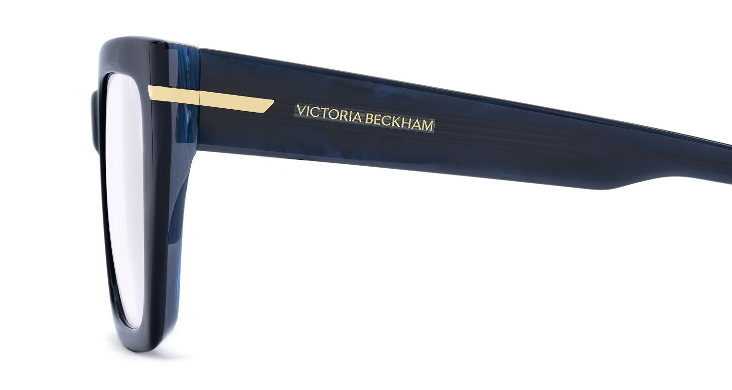 Occhiali da vista Victoria Beckham Vb 7014 111864 NUM colore marble blue forma farfalla lenti violet mirror